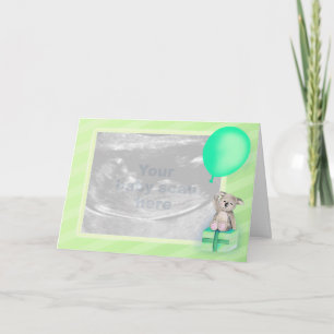 Schwangerschaftsankündigung Foto grüne Karte