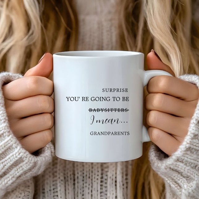 Schwangerschaftsankündigung für Großeltern Neugebo Kaffeetasse (Von Creator hochgeladen)