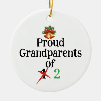 Schwangerschaftsankündigung Großeltern Keramik Ornament