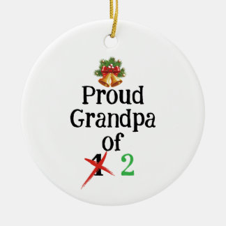 Schwangerschaftsankündigung Großpa Keramik Ornament