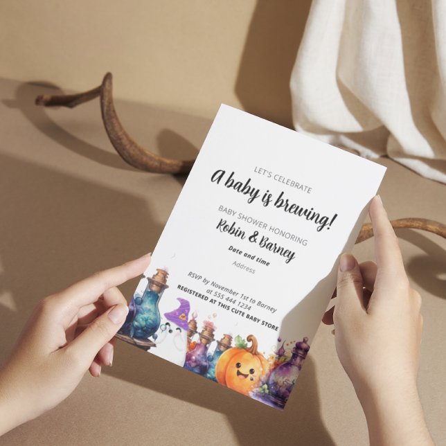 Schwangerschaftsankündigung Halloween Postkarte (Von Creator hochgeladen)