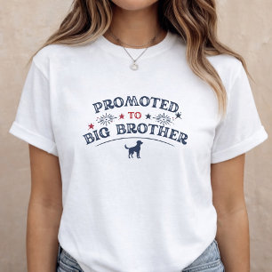 Schwangerschaftsankündigung Hund großer Bruder 4. T-Shirt