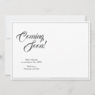 Schwangerschaftsankündigung im klassischen Stil