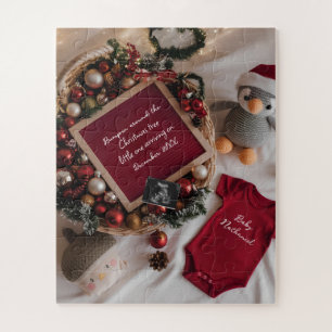 Schwangerschaftsankündigung im Weihnachtsstil