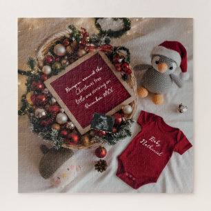 Schwangerschaftsankündigung im Weihnachtsthema