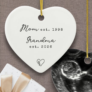 Schwangerschaftsankündigung Individuelle Oma-Tante Keramik Ornament