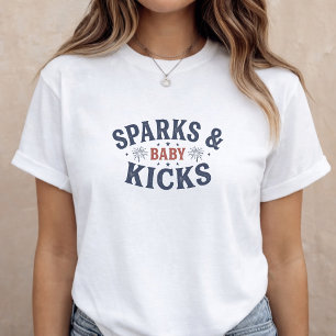 Schwangerschaftsankündigung Mama in spe 4. Juli T-Shirt