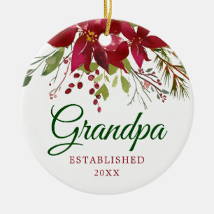 Schwangerschaftsankündigung Neues Opa-Geschenk Keramik Ornament