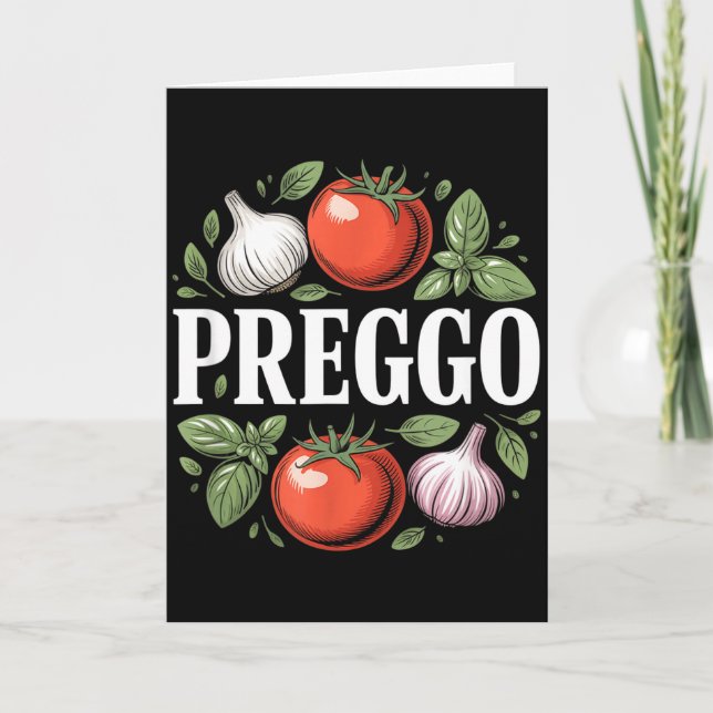 Schwangerschaftsankündigung Prego Pasta Sauce Lust Karte (Vorderseite)
