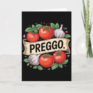 Schwangerschaftsankündigung Prego Pasta Sauce Lust Karte