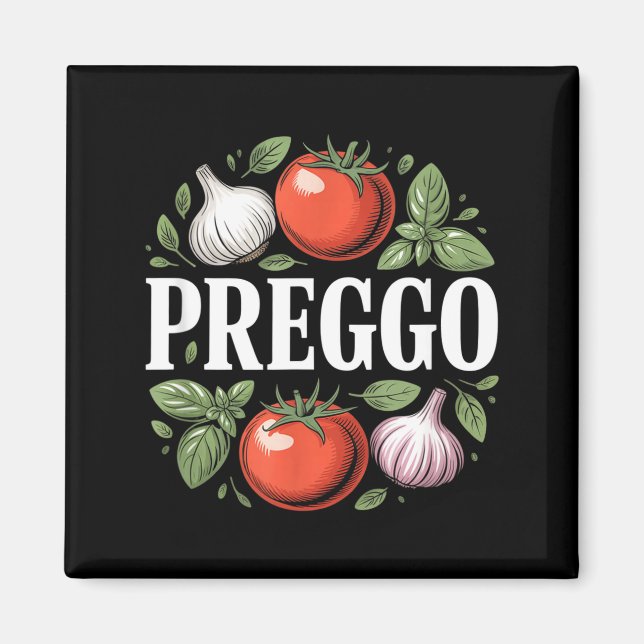 Schwangerschaftsankündigung Prego Pasta Sauce Lust Magnet (Vorne)