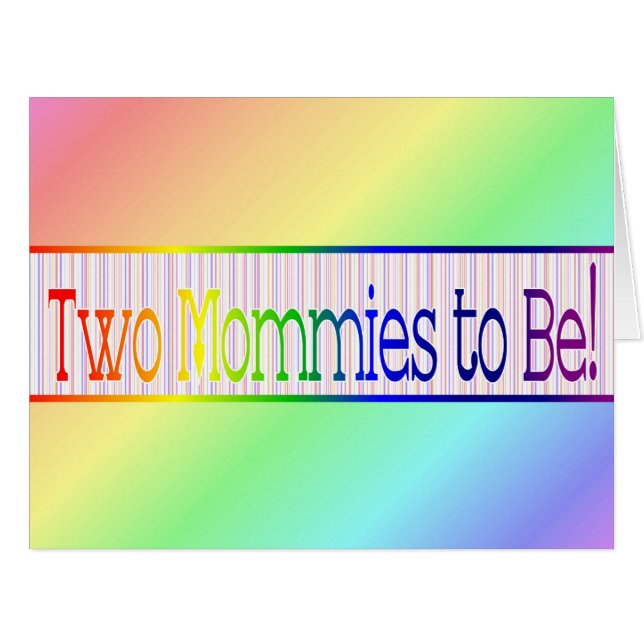 Schwangerschaftsankündigung Schwule/Lesben (Vorderseite (Horizontal))