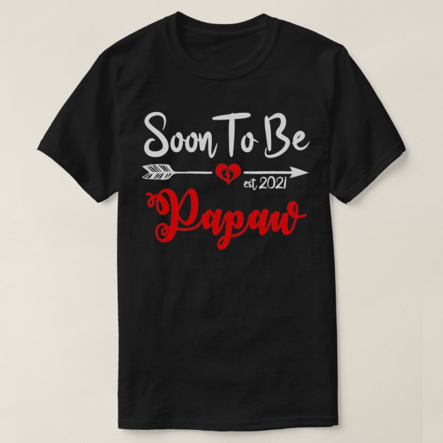 Schwangerschaftsankündigung wird Anfang 2021 in Pa T-Shirt (Design vorne)