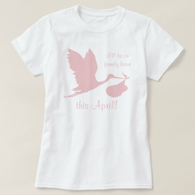 Schwangerschaftsankündigung zur Mama T-Shirt (Design vorne)