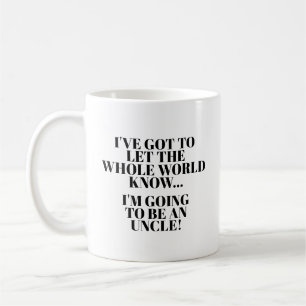 Schwangerschaftsankündigungs-Tasse für Onkel / Bru Kaffeetasse