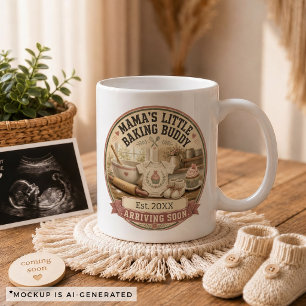 Schwangerschaftsankündigungsgeschenk für Mama Back Kaffeetasse