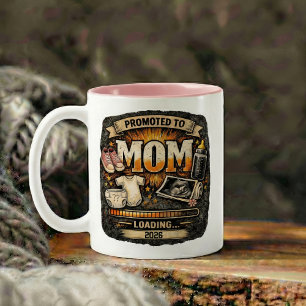 Schwangerschaftsankündigungsgeschenk für Mama Zweifarbige Tasse