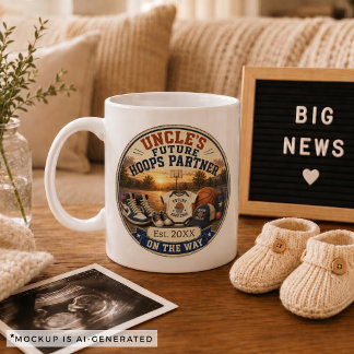 Schwangerschaftsankündigungsgeschenk für Onkel Bas Kaffeetasse