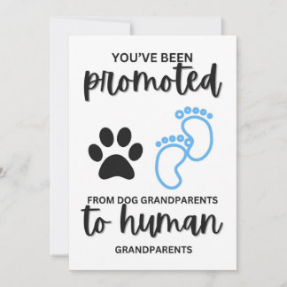 Schwangerschaftsankündigungskarte für Hunde Großel Einladung