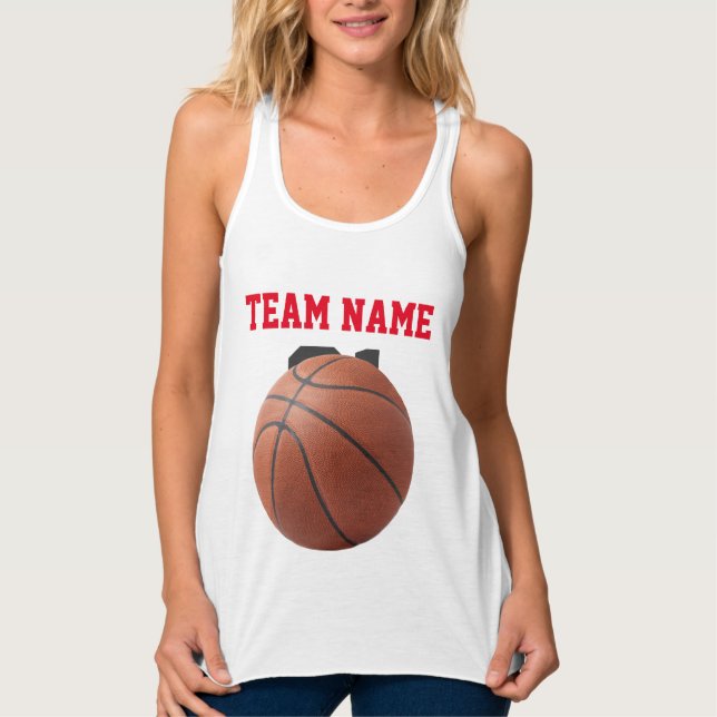 Schwangerschaftsbasketball Halloween-Kostüm Tank Top (Vorderseite)