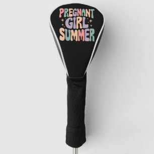 Schwangerschaftsenthüllung Schwangere Mädchen Somm Golf Headcover
