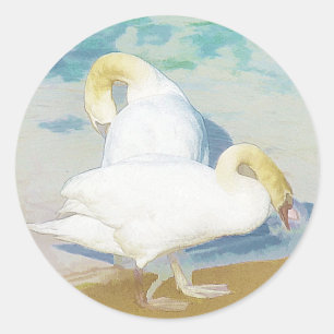 SCHWANKEN RUNDER AUFKLEBER