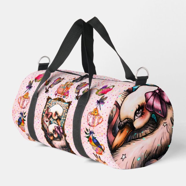 Schwanliebhaber Duffle Bag (Linke Seite)