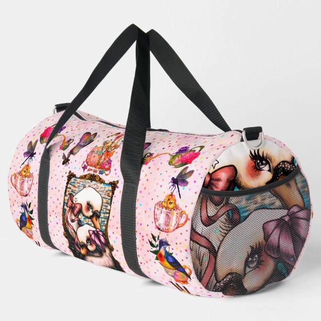 Schwanliebhaber Duffle Bag (Rechte Ecke)