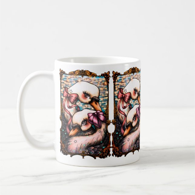 Schwanliebhaber  kaffeetasse (Links)
