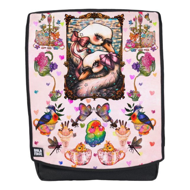 Schwanliebhaber Rucksack (Vorderseite)