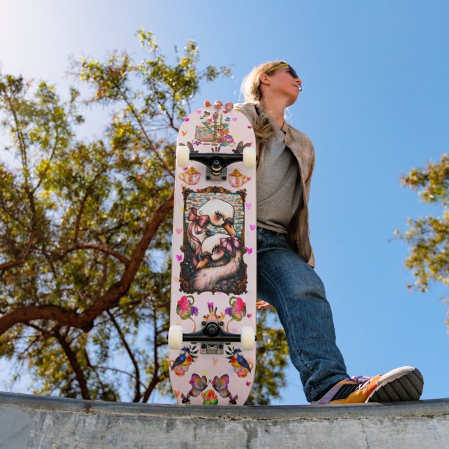 Schwanliebhaber Skateboard (Außen 1)