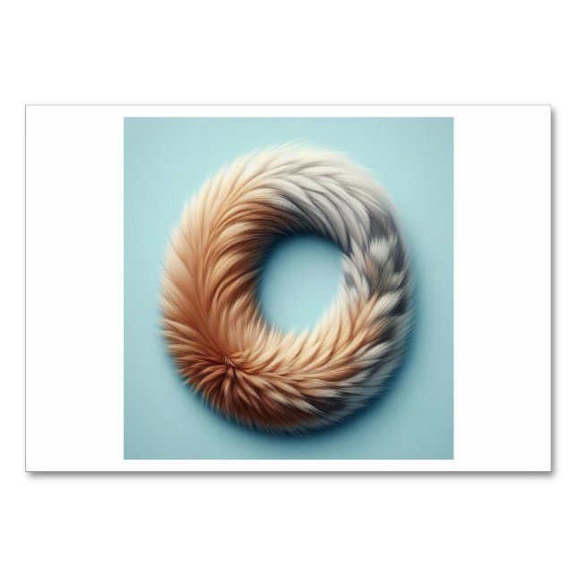 Schwanz (尾 / wěi) - Chinesische Flash Cards Tischnummer (Vorderseite)