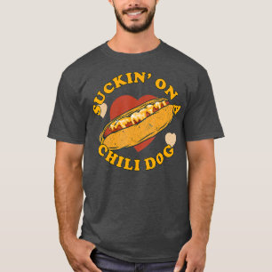 Schwanz auf einem Chili Hund Feinschmecker Funny T-Shirt
