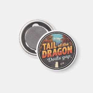 Schwanz des Drachen 318 Kurven Roadtrip  Magnet