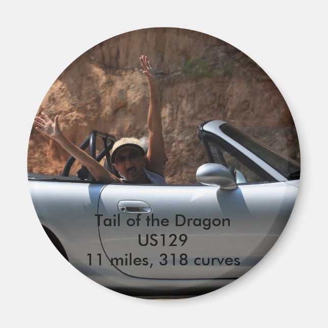 Schwanz des Drachen USA12911 Meilen, 318... Magnet (Vorne)