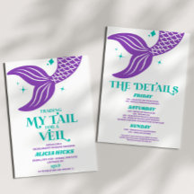 Schwanz für Veil Mermaid Bachelorette Wochenende P