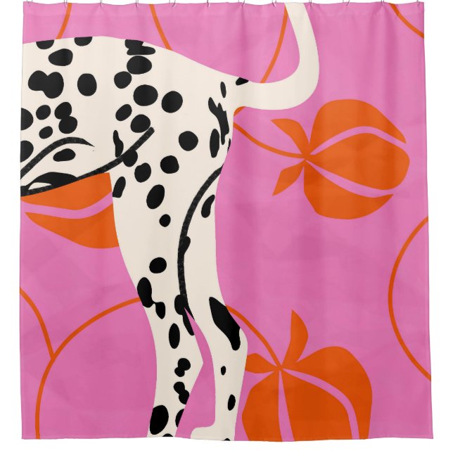 Schwanz und Textur Duschvorhang (Vorderseite)