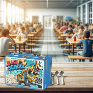 Schwanz-Wagner-Schultag Metall Brotdose