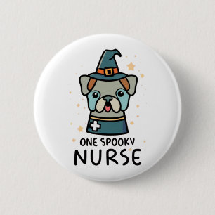 Schwanz-Wagner Spaß zu Halloween ein seltsamer Kra Button