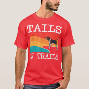 Schwänze auf Wanderwegen Wandern Klettersteig Hund T-Shirt