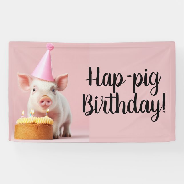Schwänze Geburtstag! Banner (Horizontal)