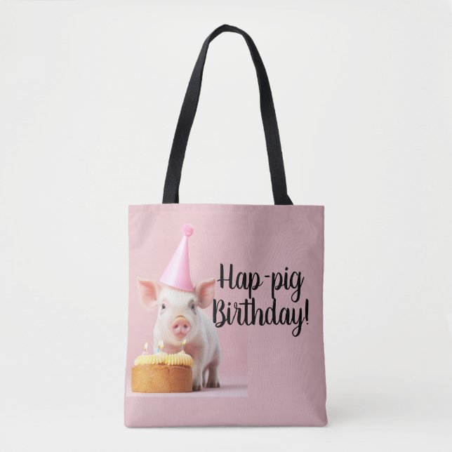 Schwänze Geburtstag! Tasche (Vorderseite)