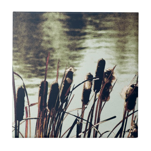 Schwänze, Pflanze Fliese (Vorderseite)