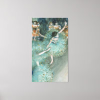 Schwänzender (Tänzer auf Grün) Edgar Degas