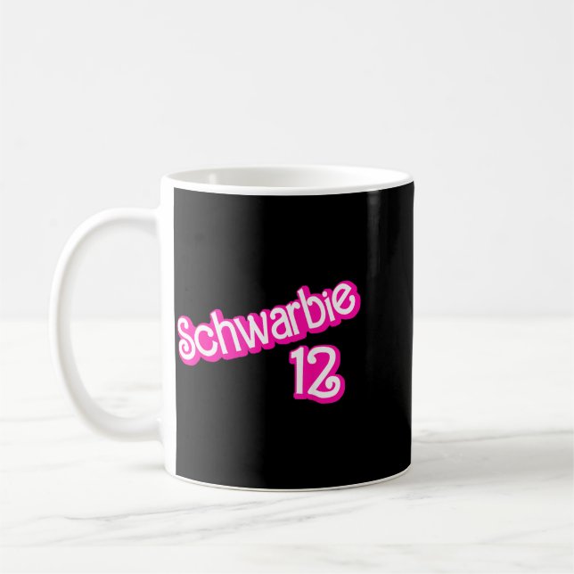 Schwarbie 12 Pink Kaffeetasse (Links)