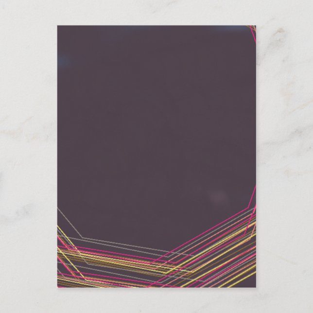 Schwarz 0900 abstrakte Kunst Postkarte (Vorderseite)