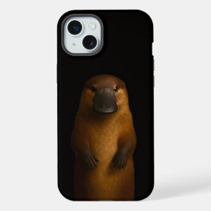 Schwarz 4 Luxe, Eleganter Schnabeltier iPhone 15 P Plus Hülle