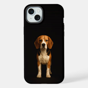 Schwarz 4 Luxe, freundlicher Beagle iPhone 15 Plus Hülle
