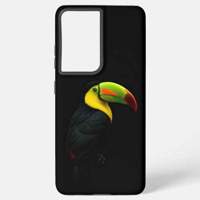 Schwarz 4 Luxe Galaxy S21 Plus, Schnabelracke Samsung Galaxy Hülle (Rückseite)