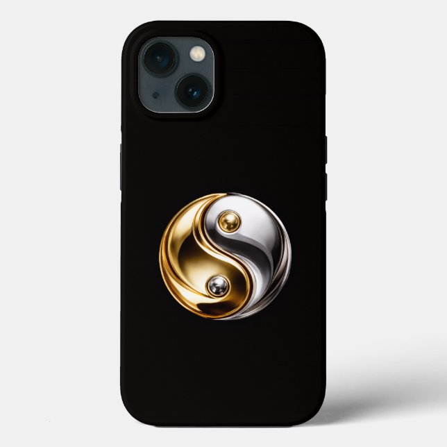 Schwarz 4 Luxe iPhone 13, Harmony Yin Yang Case-Mate iPhone Hülle (Rückseite)